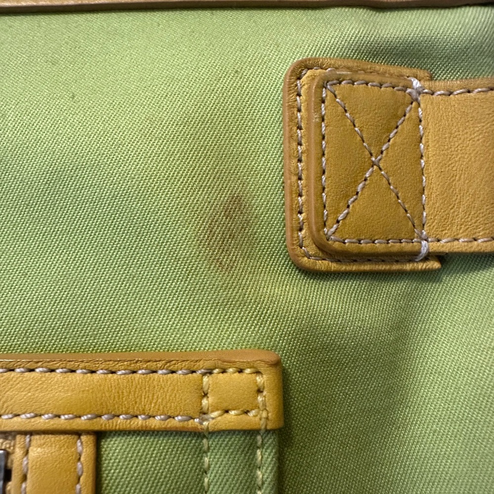 Coach Vintage Tote Bag, Yellow and Lime Green - Picture 10 of 15